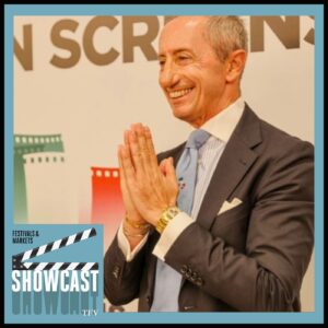 Roberto Stabile presenting the Italian Screens initiative