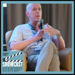 A photo of screenwriter and author John August at the 2024 AVP Summit held in Reggio Calabria, Italy. August was interviewed by the TFV Network as part of its Showcast podcast series.
