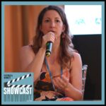 A photo of Morgann Brun, production manager at La Planete Rouge, from the 2024 AVP Summit in Reggio Calabria, Italy. Brun was interviewed by the TFV Network for its Showcast podcast series.